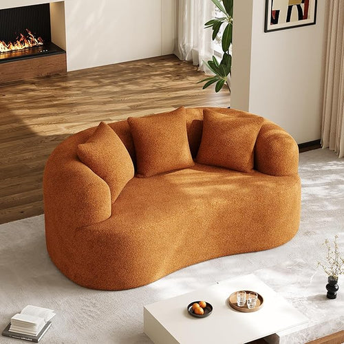 68.5" Loveseat Sofa for Living Room, Modern Luxury Plush Chenille Extra Deep by DAMAIFROMFURNITURE