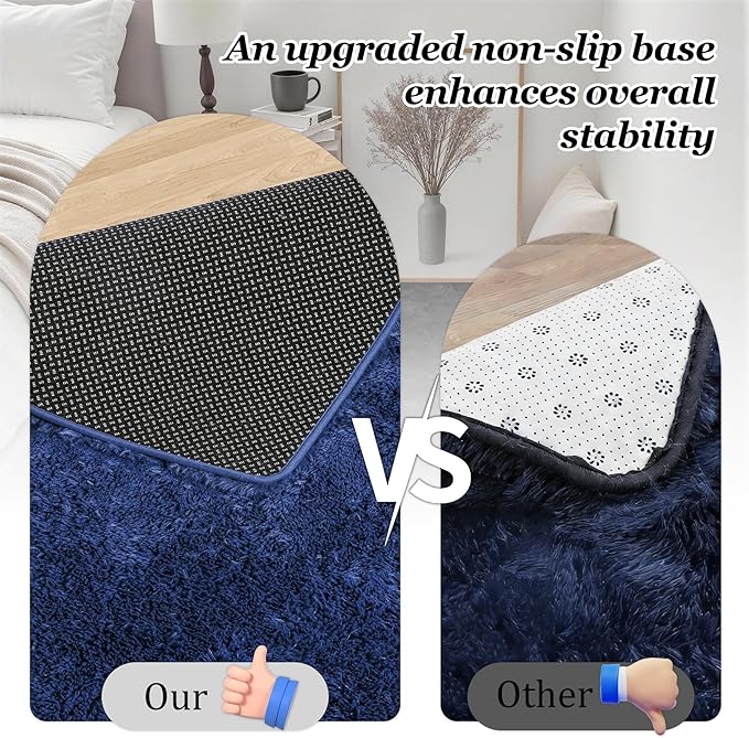 6x9 Area Rugs for Living Room Bedroom: Ultra Soft Fluffy Shag Rug Upgrade - Image 6