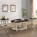 Solid Wood Coffee Table Set for Living Room, Coffee Table & 2 End Side Table by FGXJY