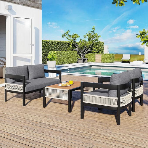 4-Pieces Outdoor Patio Sofa Set by VilroCaz