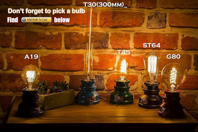 Loft Style Lamp, Corporal Green Steampunk Industrial Vintage Style, Water Pipe - Image 3