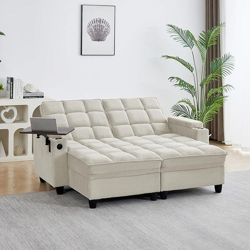 70.9" Chaise Lounge Chair Indoor, Oversized Boucle Upholstered Sofa Bed by hansones