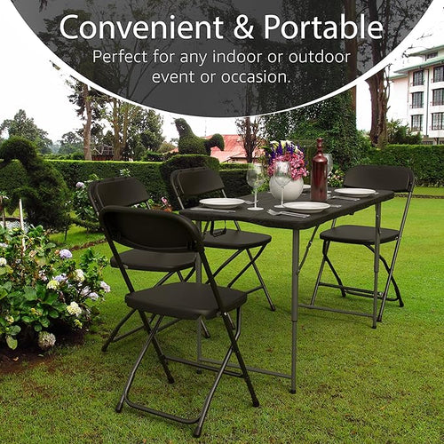 4 Feet Foldable Table Adjustable Height - Image 2