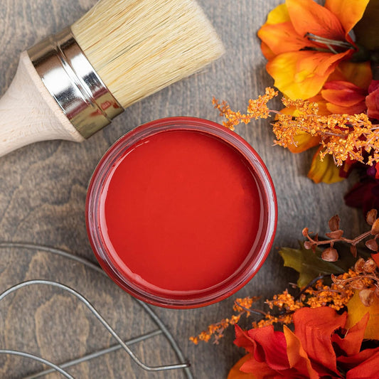 Dixie Belle Paint Company Chalk Finish Furniture Paint - Barn Red (1 Gallon - 128oz) - Matte Deep Red Chic Chalk Mineral DIY Furniture Paint