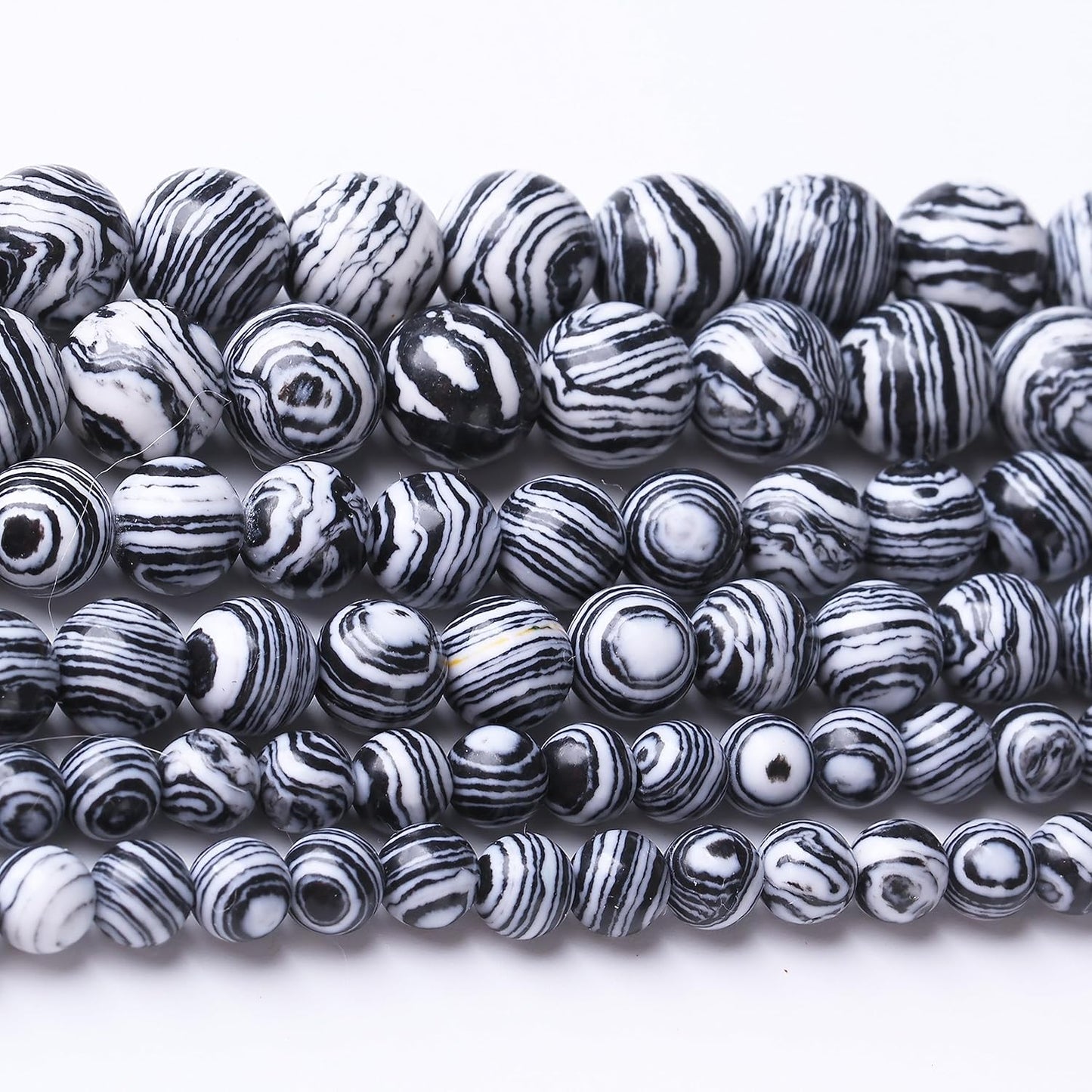 90PCS 4MM Black Malachite Beads Natural Gemstone Round Stone Beads for Jewelry Making DIY Energy Stone Healing Power Bracelet 15"