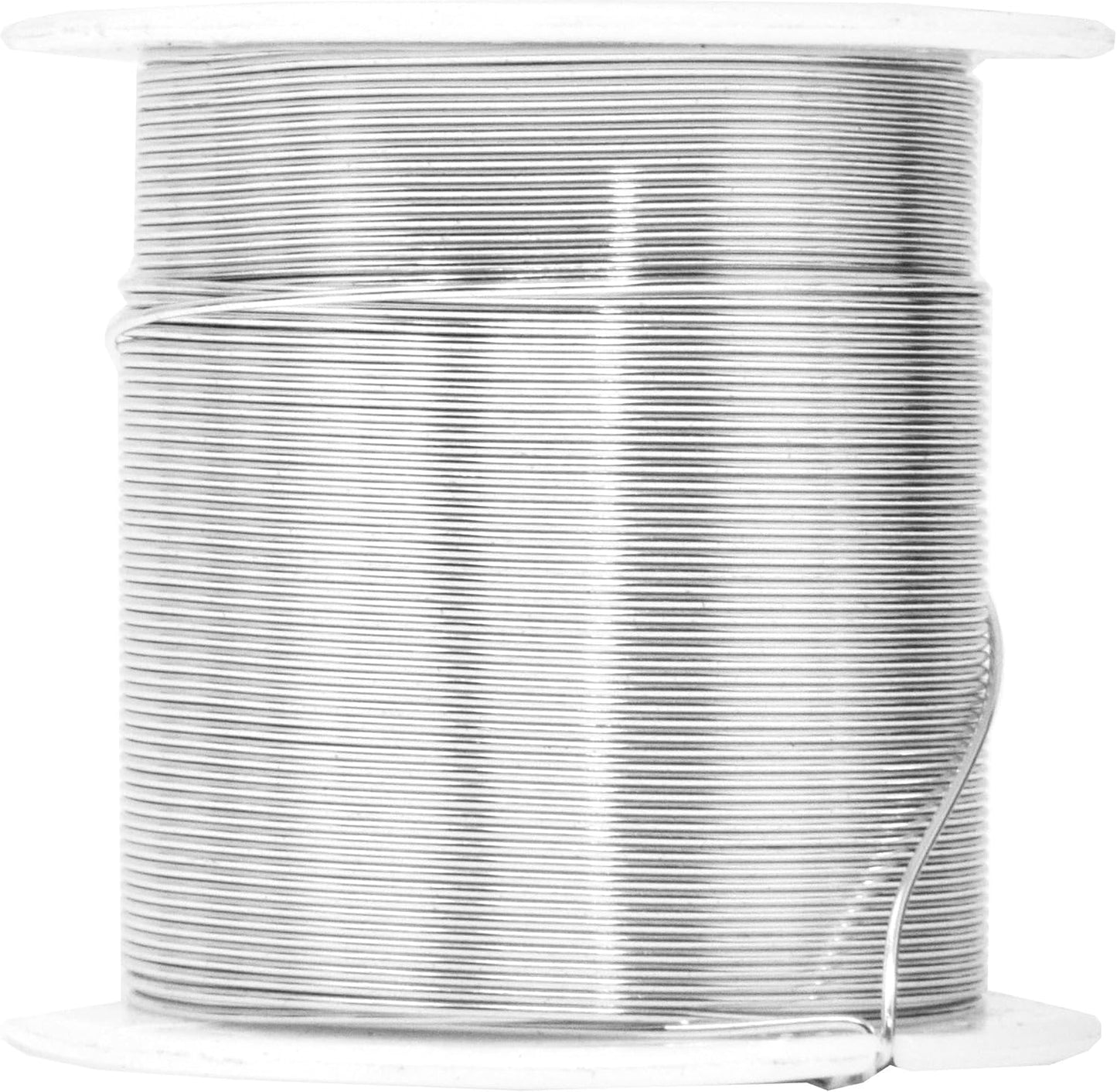 Mandala Crafts 22 Gauge Anodized Aluminum Craft Wire for Jewelry Making - 450 FT Colored Flexible Silver Copper Tone Wire - Bendable for Bonsai Armature Crafting Sculpting