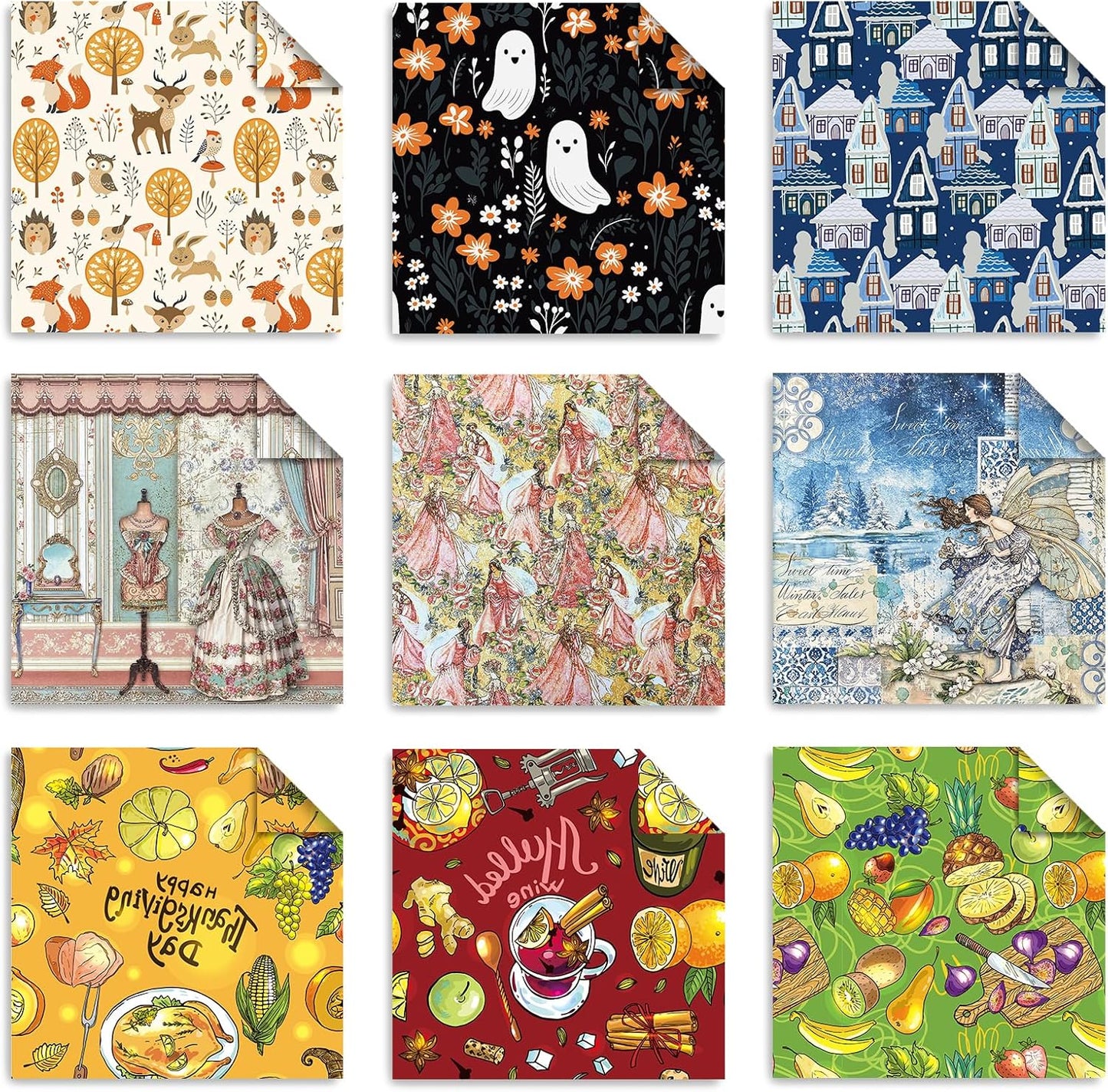 Origami 6x6 Paper Kit 150 Sheets 150 Vivid Colors Double Sided Same Printed Traditional Patterns Square for Arts Crafts Projects Japan Traditional Chiyo.Snack