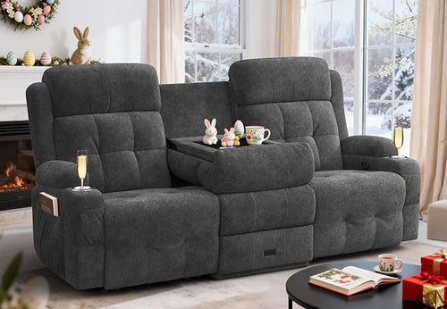 3-Seater Reclining Loveseat Sofa by TOMOSLTER