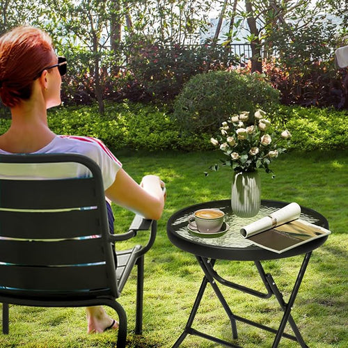 2 Pieces Outdoor Side Table - Image 2