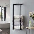 Towel Rack for Rolled Towels, Towel Rack for Bathroom, Wall Mounted Metal by Roeveca