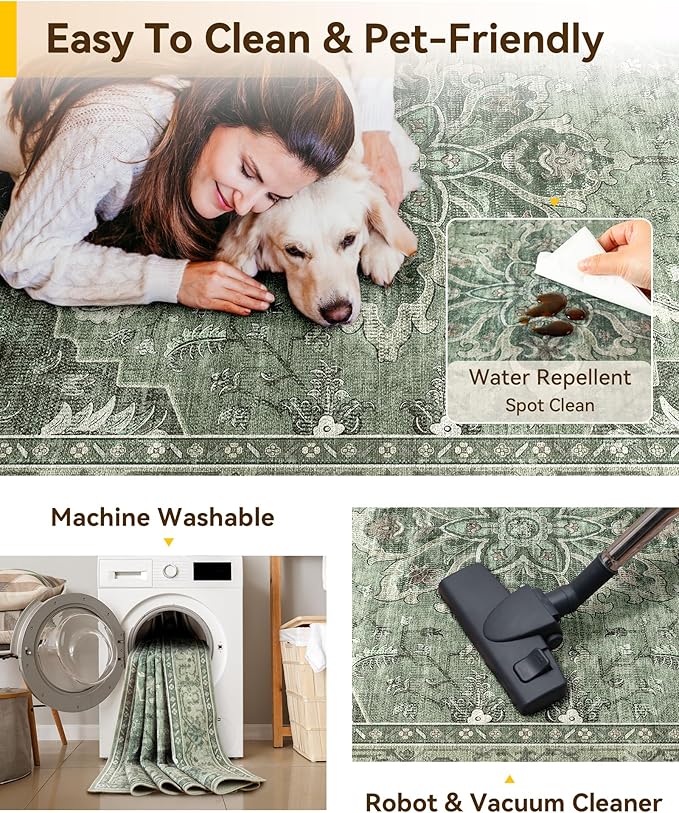 RELEANY Area Rugs 2'x3' Kitchen Rugs Entry Rug Small Rugs - Image 5