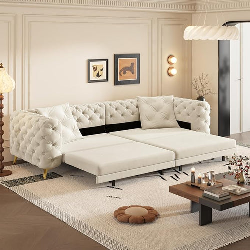 97.7" Convertible Queen Sleeper Sofa by Unknown