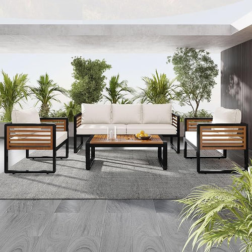4-Pieces Outdoor Patio Sectional Sofa Set - Image 2