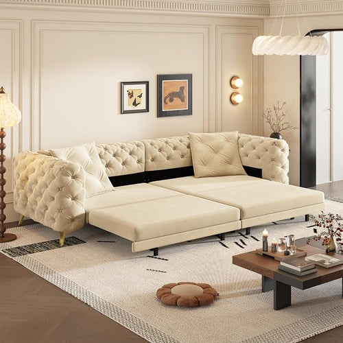 97.7" Convertible Queen Sleeper Sofa by Unknown