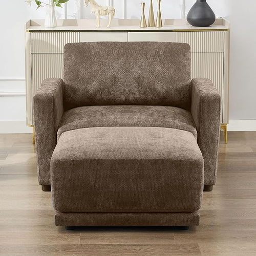 44.2" Chenille Oversized Chair by CACFTII