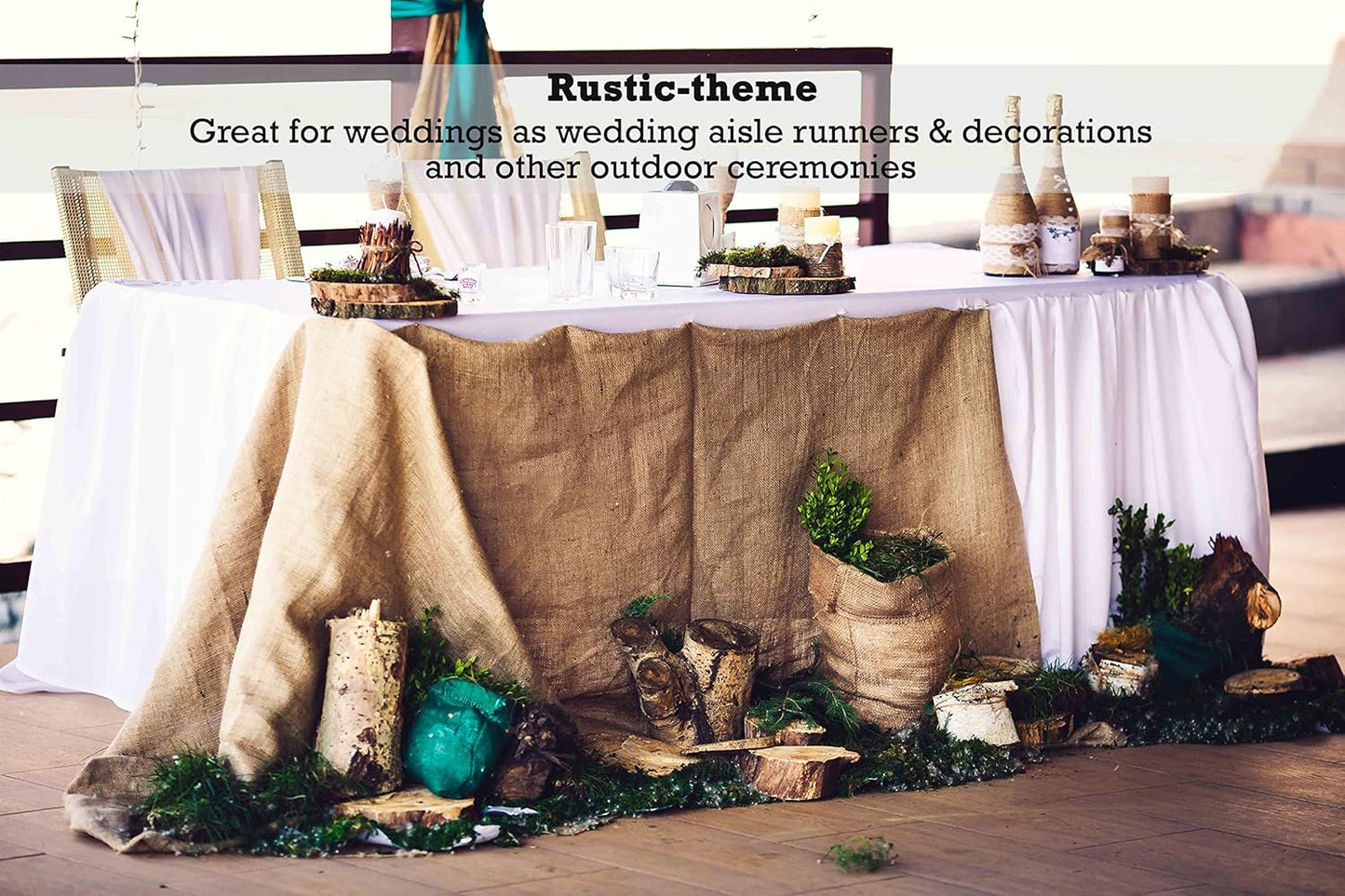 Sandbaggy Burlap Fabric Roll | 40 Inch by 300 ft | Great for Garden, Yard, Wedding, Craft, Decorating Tables | Constructed from Industrial Grade Burlap Fiber | 30% Thicker Than Competition (1 Roll)