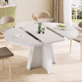 iPormis 43.3in-59in Extendable Round Dining Table by iPomis