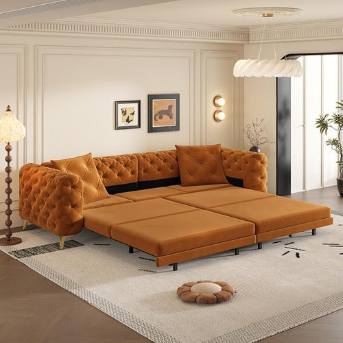 97.7" Convertible Queen Sleeper Sofa by Unknown