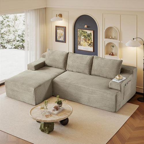 96" Sectional Couches for Living Room Cloud Couch Sofa by AWarmHomeForYou