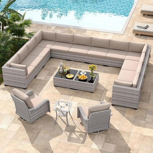 14-Seat Modern Patio Furniture Set - Image 2