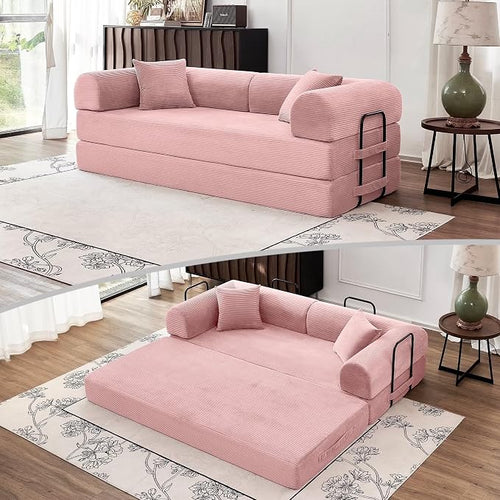 79'' Convertible Couch Bed, Folding Sleeper Sofa by ZQRhome