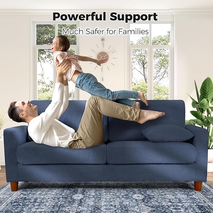 Kidirect 70in L Shaped Couch, Modular Sofa No Tool Assembly, Comfy Sectional - Image 7