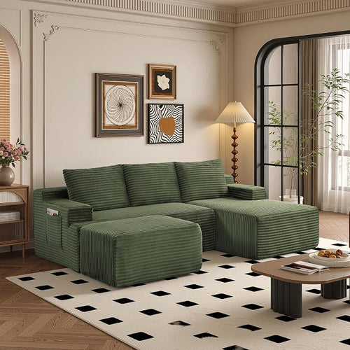 96" Sectional Couches for Living Room Cloud Couch Sofa by AWarmHomeForYou
