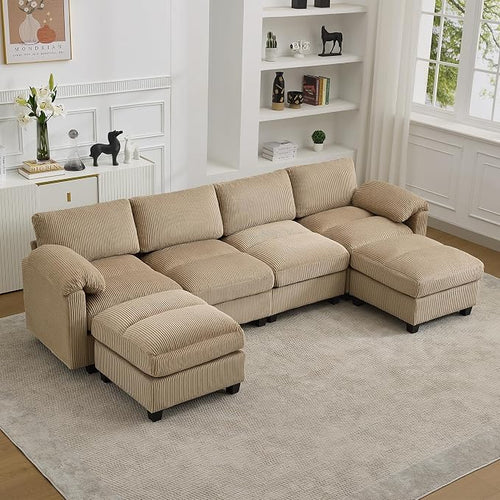 114'' U-Shaped Sectional Couch by HATPPTO