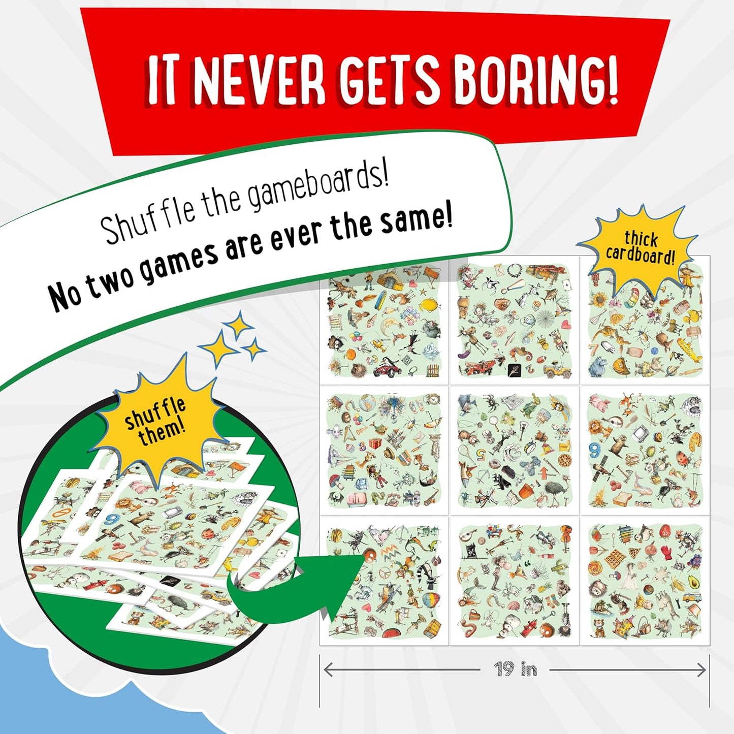 Fun Spot The Word Card Game, for Boys and Girls Who Love Educational Toys and Board Games, for Ages 6,7,8,9