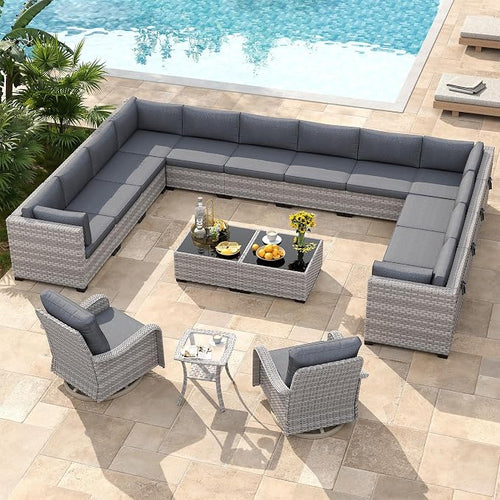 14-Seat Modern Patio Furniture Set - Image 2