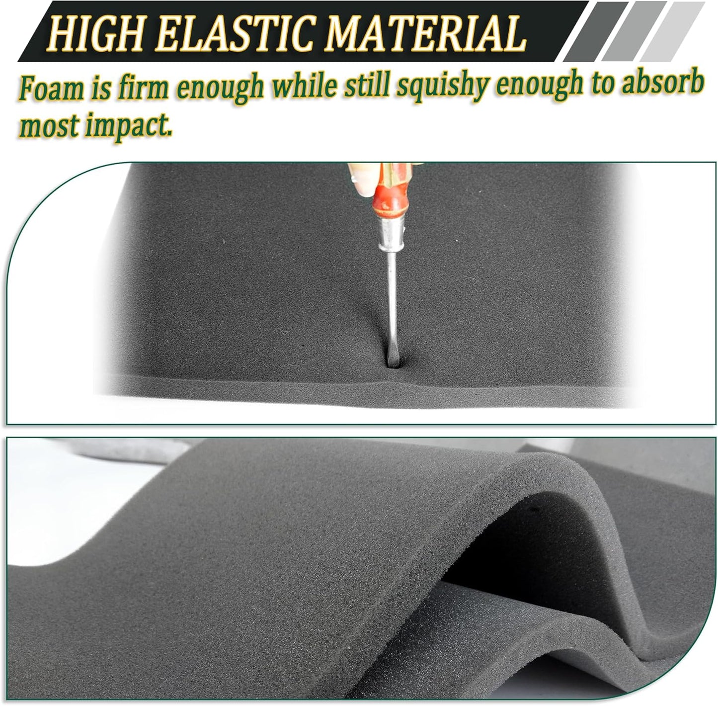 8 Pcs Polyethylene Foam Pads for Packing Foam Sheets 2 Size Cuttable High Density Cushioning Inserts Protective Foam for Packing Cases and Crafts- 12" X 12" X (0.4" and 1")