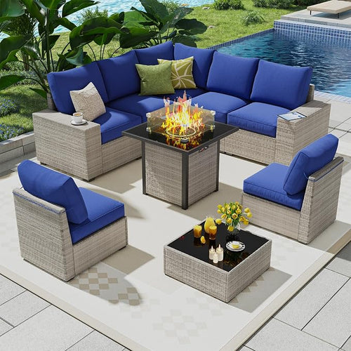 9 Piece Outdoor Patio Furniture Set - Image 2
