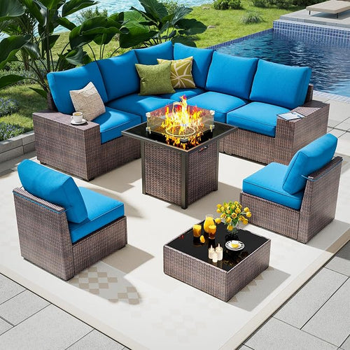 9 Piece Outdoor Patio Furniture Set - Image 2