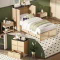 VINGLI Twin Size Rattan Murphy Bed by VINGLI