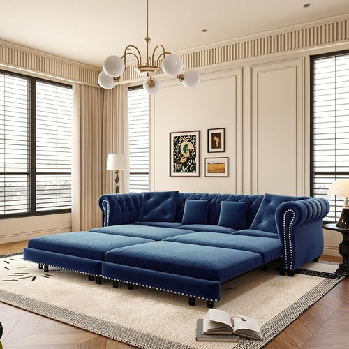 89" King Size Sleeper Sofa Bed by Unknown