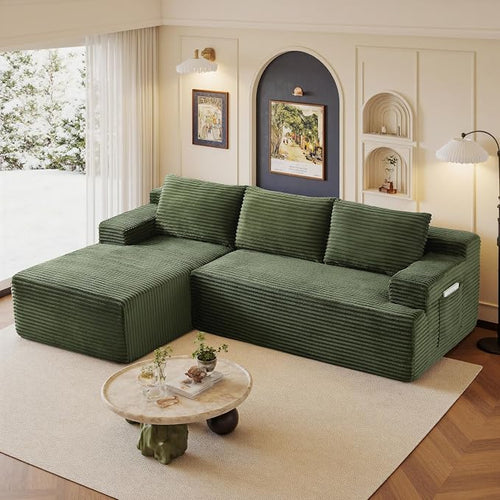 96" Sectional Couches for Living Room Cloud Couch Sofa by AWarmHomeForYou