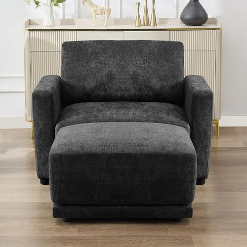 44.2" Chenille Oversized Chair by CACFTII