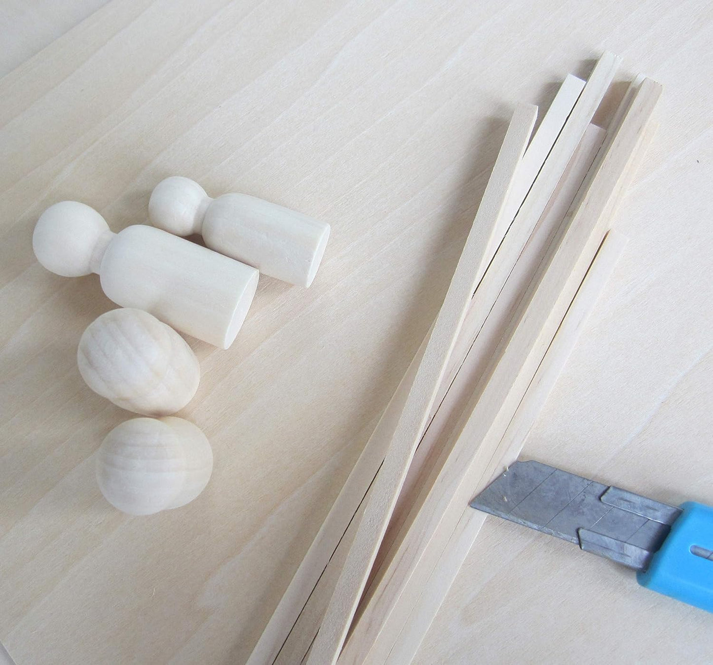 30 PCS 1/8 ×12 inch Wooden Square Dowel Rod, Small Hardwood Unfinished Wood Squrae Sticks for Crafts DIY Projects