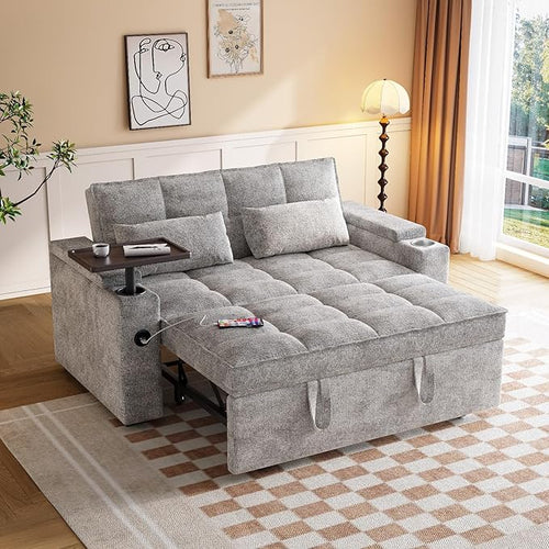 65'' 3-in-1 Convertible Sofa Bed by IGHOVEATFURNITURE