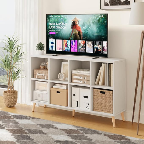 8-Cube Bookshelf 2 Tier Modern Bookcase - Image 2