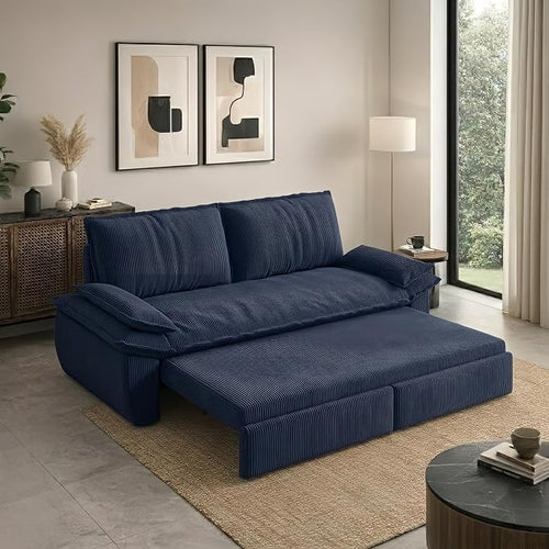 73.2" Sofa Bed Queen, 3-in-1 Pull Out Sofa Bed by Outdoorchairs