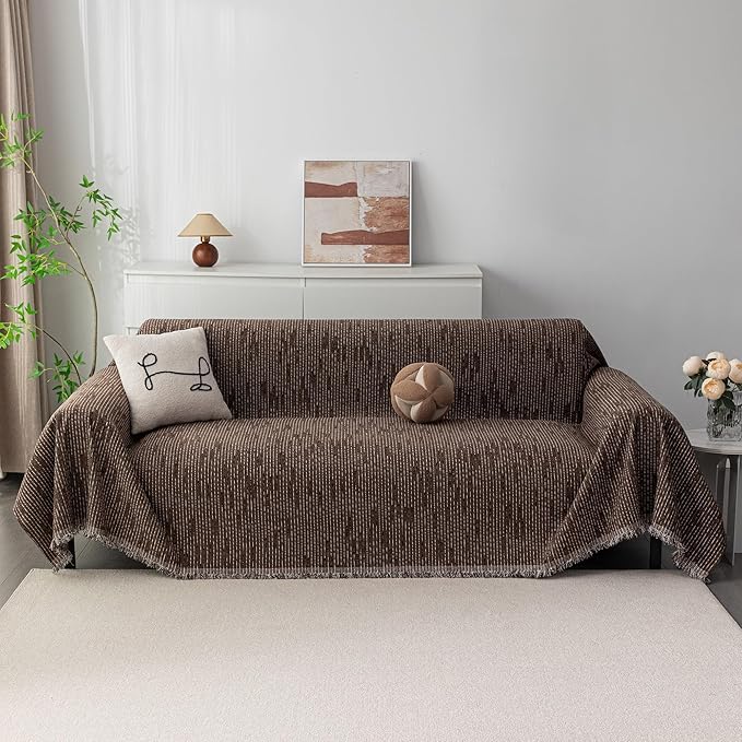 MYSKY HOME Couch Covers for 2 Cushion Couch Sectional Sofa, L Shape Sofa - Image 2