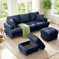 Kidirect 87in U Shaped Couch, Modular Sofa No Tool Assembly, Comfy Sectional by Kidirect