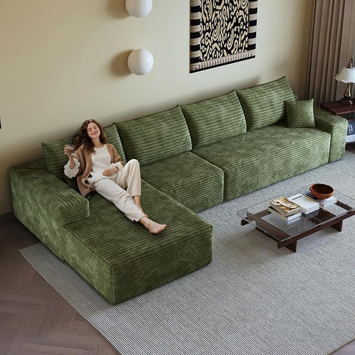 136" Sectional Couches for Living Room Cloud Couch Sofa by AWarmHomeForYou
