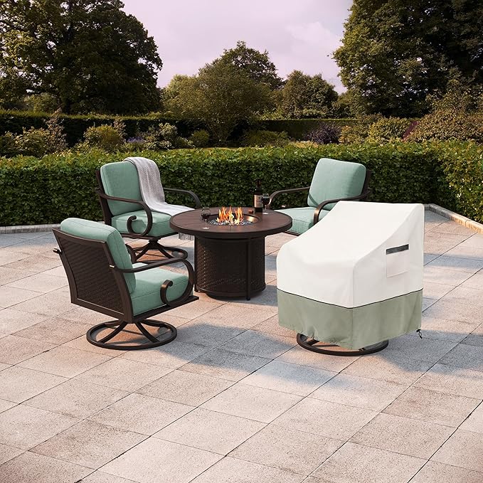 Outdoor Swivel Lounge Chair Cover 2 Pack, Waterproof Heavy Duty Outdoor Chair - Image 6