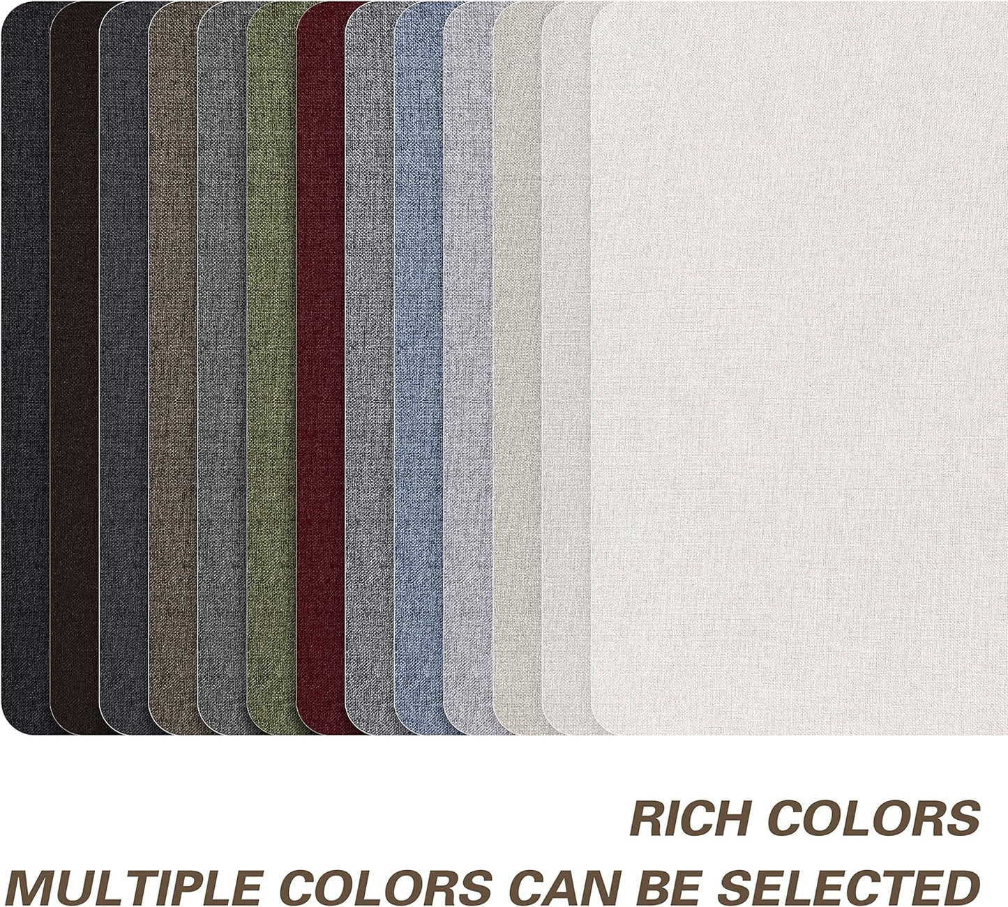 KING MOUNTAIN Coarse Linen Repair Patches, Self-Adhesive Linen Fabric Patches, 8X11 inch, Multi Color, Can be Used for Linen Sofa Repair and Linen Clothes Repair(8" x 11",Chocolate Brown)