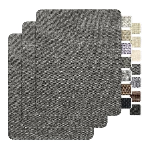 BESEZX Linen Fabric Repair Patch，3 PCS 9 * 11 Inch Self-Adhesive Couch Fabric by Besezx