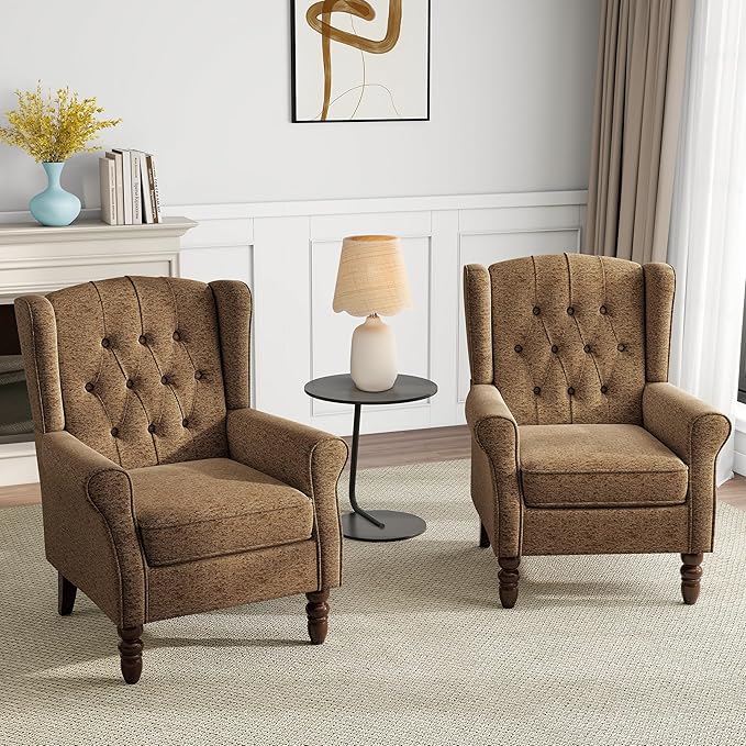 Mid-Century Modern Wingback Chair - Image 6